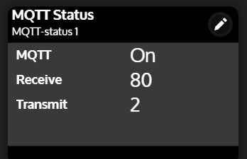 MQTT status widget